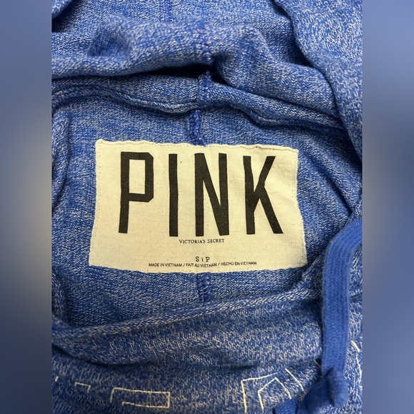 Pink Woman’s  Blue Hoodie Small - Picture 3 of 3